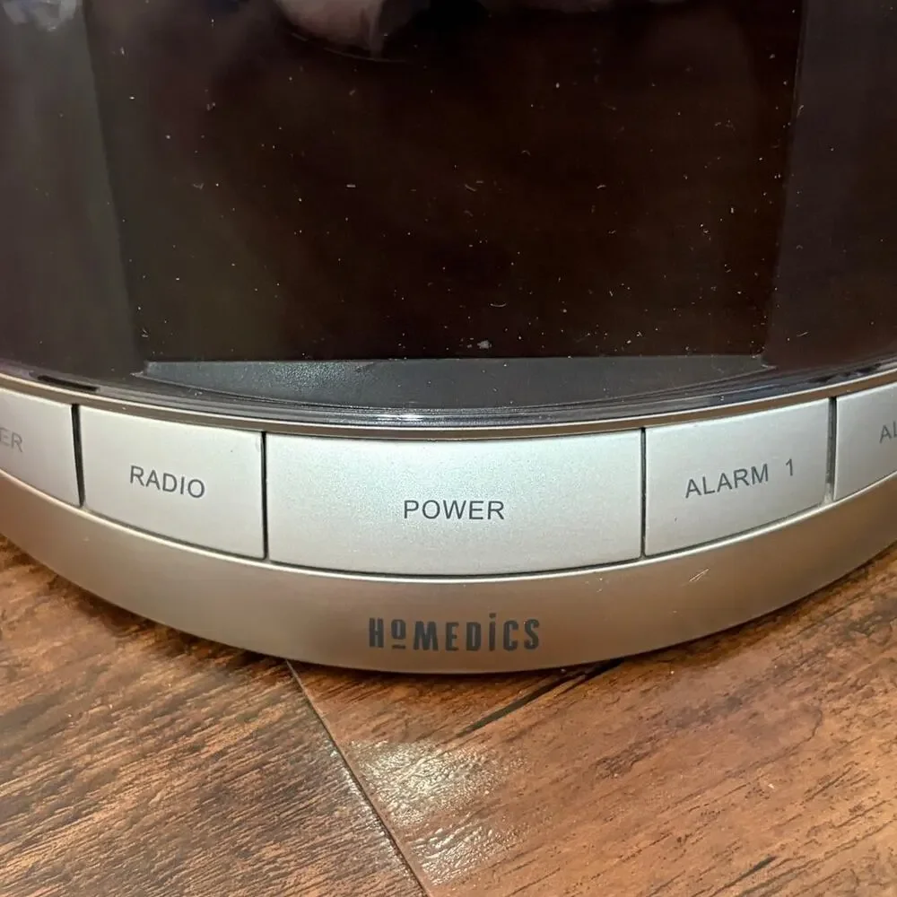Vintage Homedics SoundSpa Alarm Clock Radio SS-5010 Sound Machine Night Light